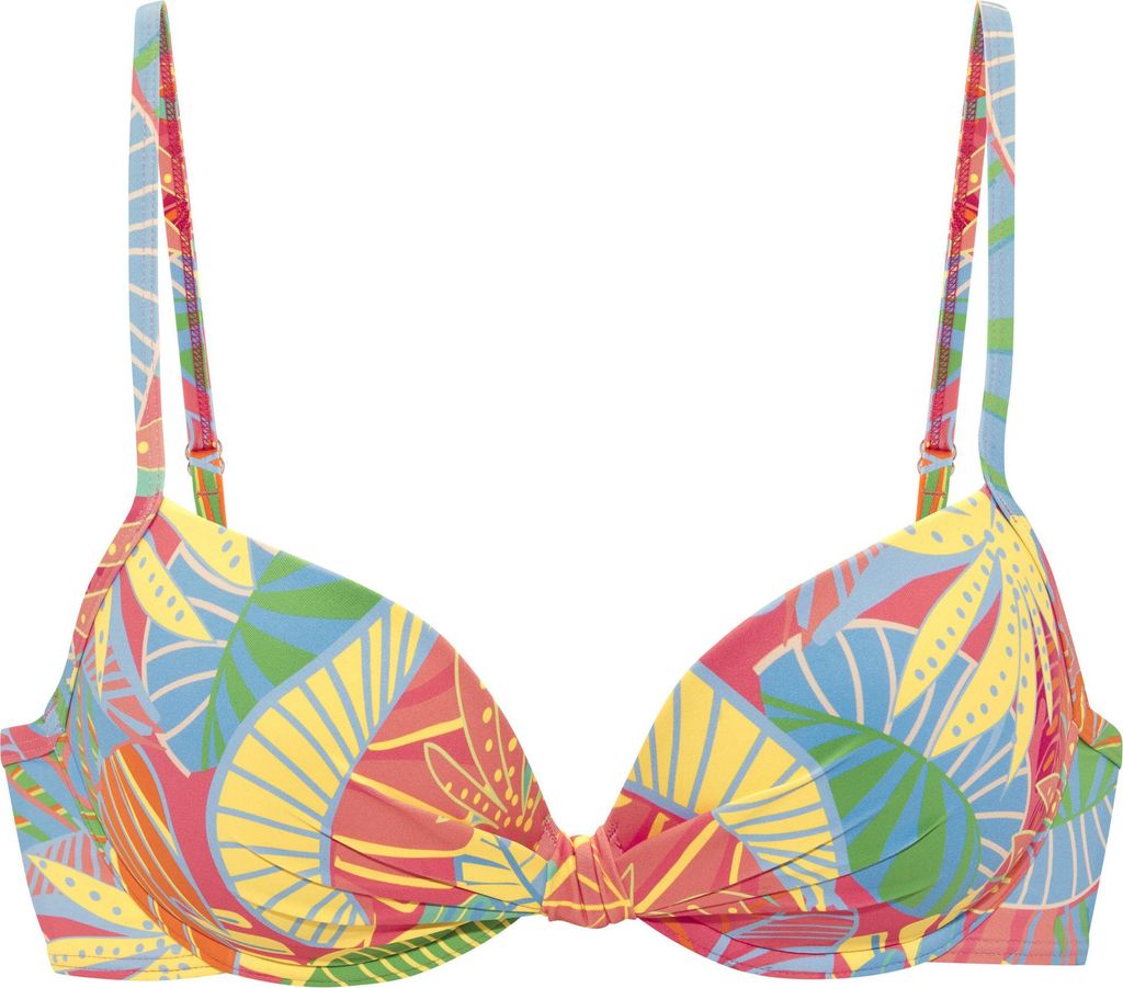 s.Oliver Bügel-Bikini-Top Yana koralle bedruckt Größe 42 Cup D