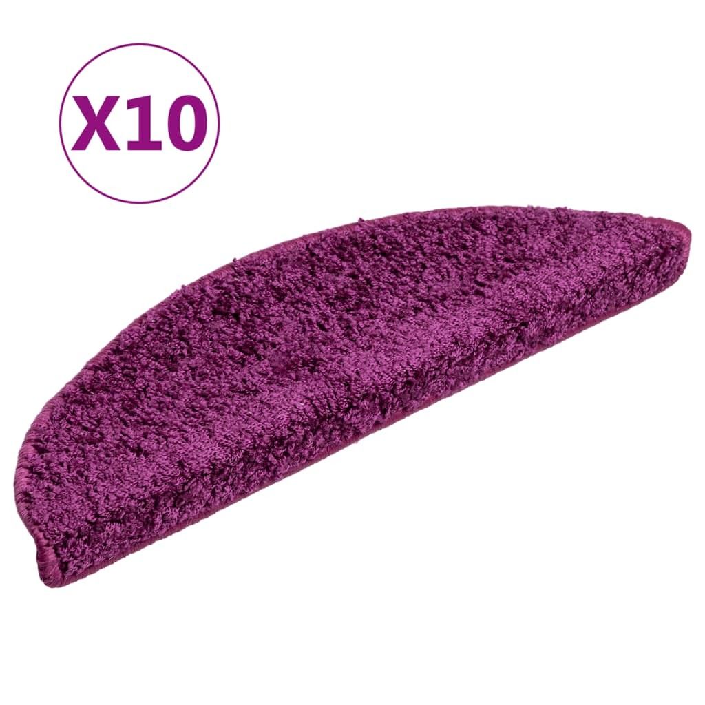 Stufenmatten 10 Stk. 56x17x3 cm Violett Halbrund