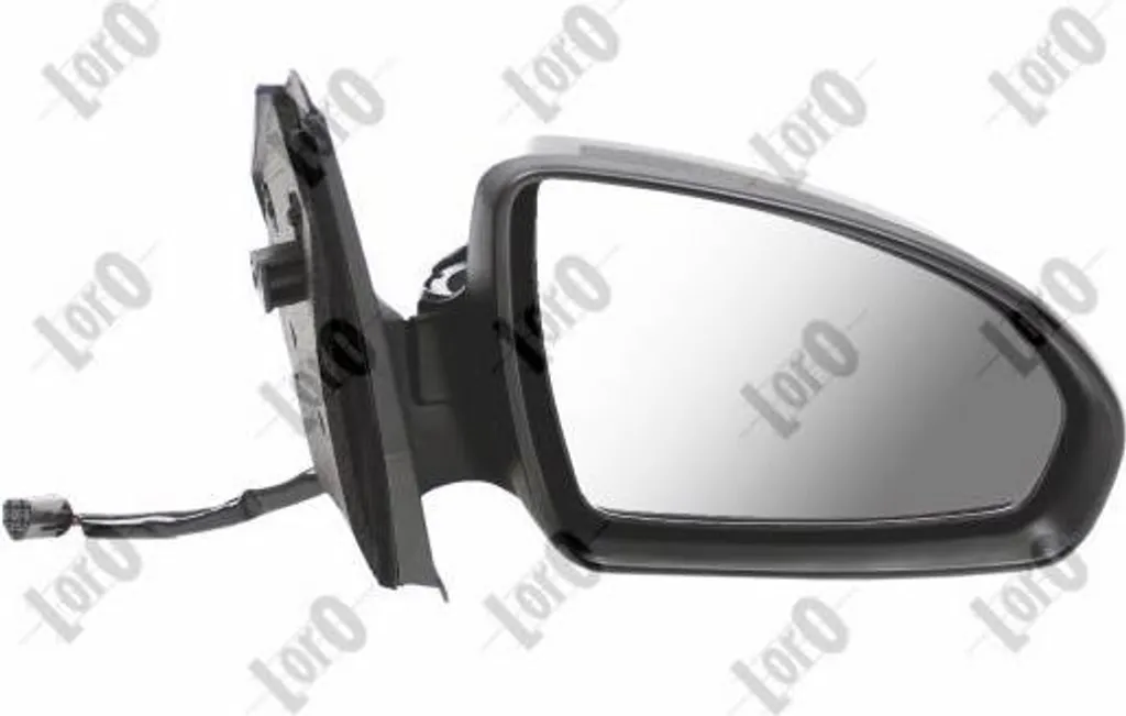 Rétroviseur noir ABAKUS 3606M04 robuste pour Smart Fortwo d'origine
