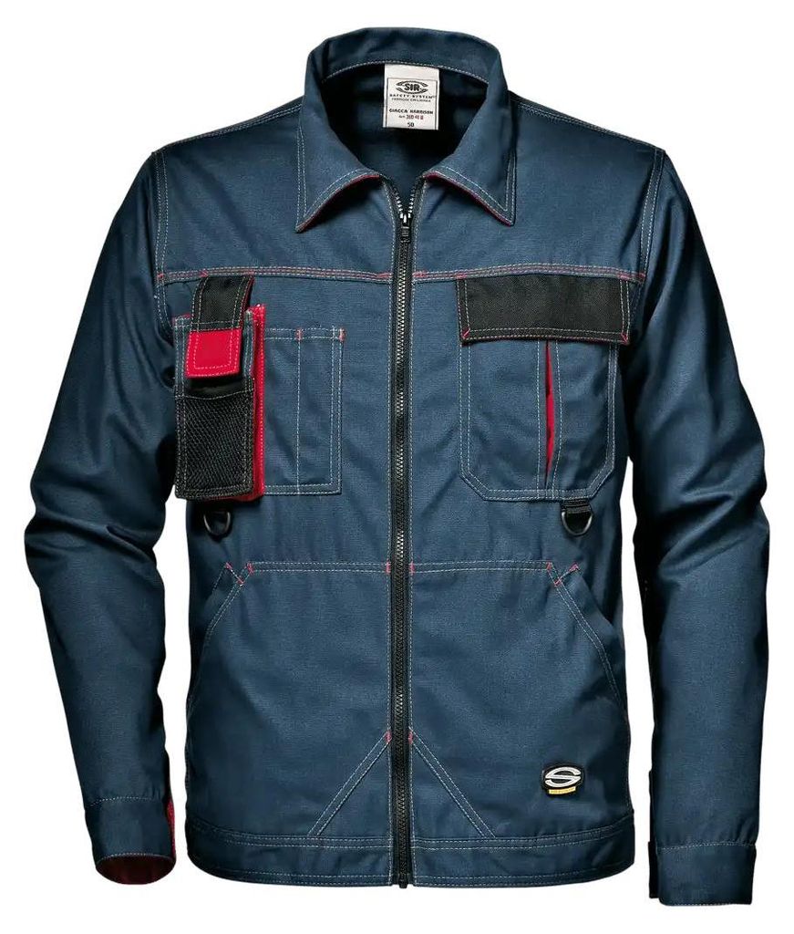 Sir Safety Harrison Arbeitsjacke aus Polyester Baumwolle mit verstärkten Doppelnähten, M+, Blau