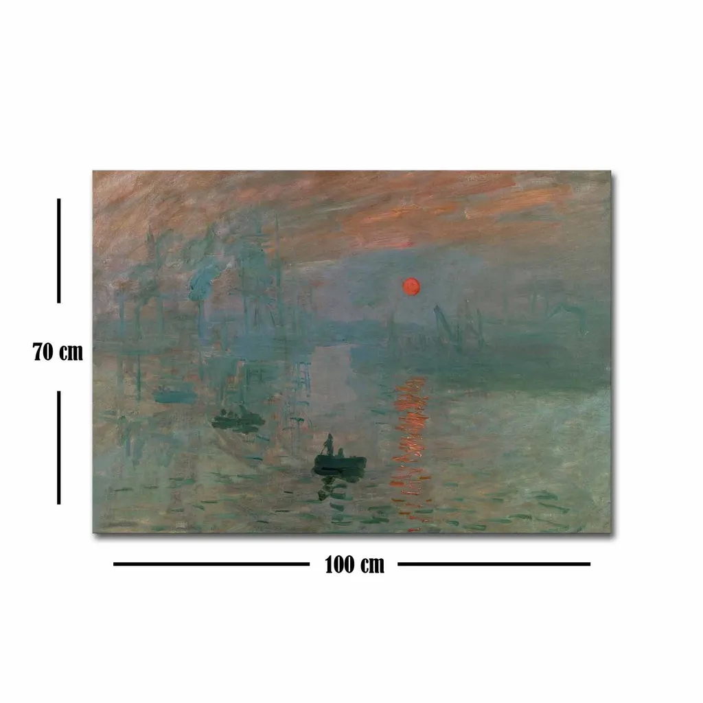 Grand Tableau Décoratif Multicolore Impression sur Toile Suede 70x100