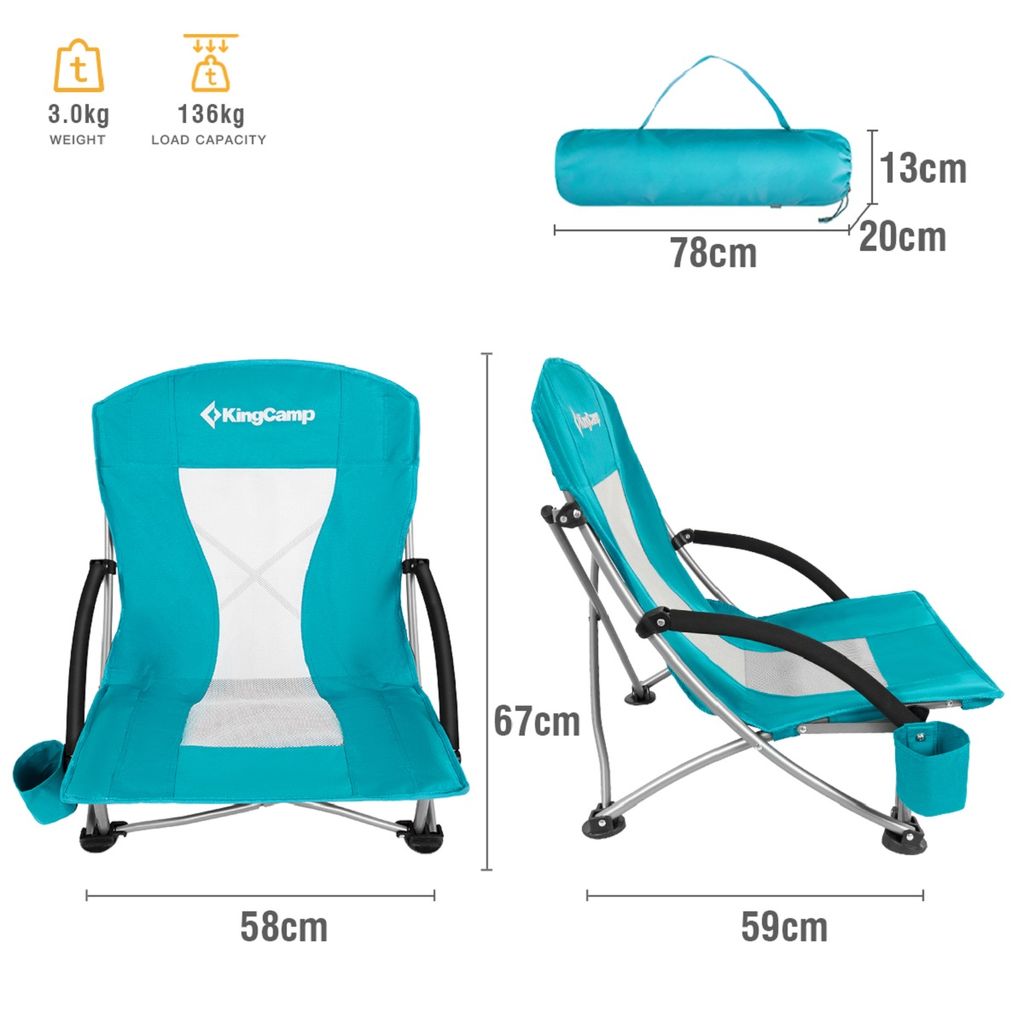 Sedia Regista Poltrona Da Esterno Giardino Pieghevole In Tessuto Turchese Olbia 84300774 - Foto 3