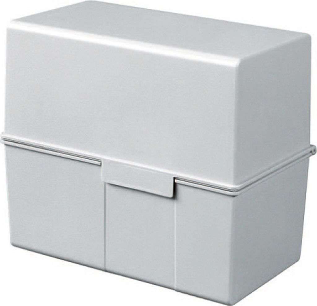 HAN 976-11D 3x Karteibox DIN A6 quer, lichtgrau