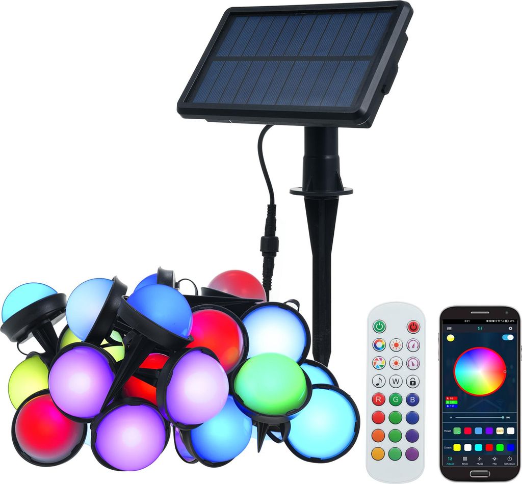 Outdoor Solar Bodenleuchten 25 Packs Smart RGBW Pathway Lights Waterproof Landschaftsbeleuchtung Farbe wechselnde Walkway Lights App Control Remote...