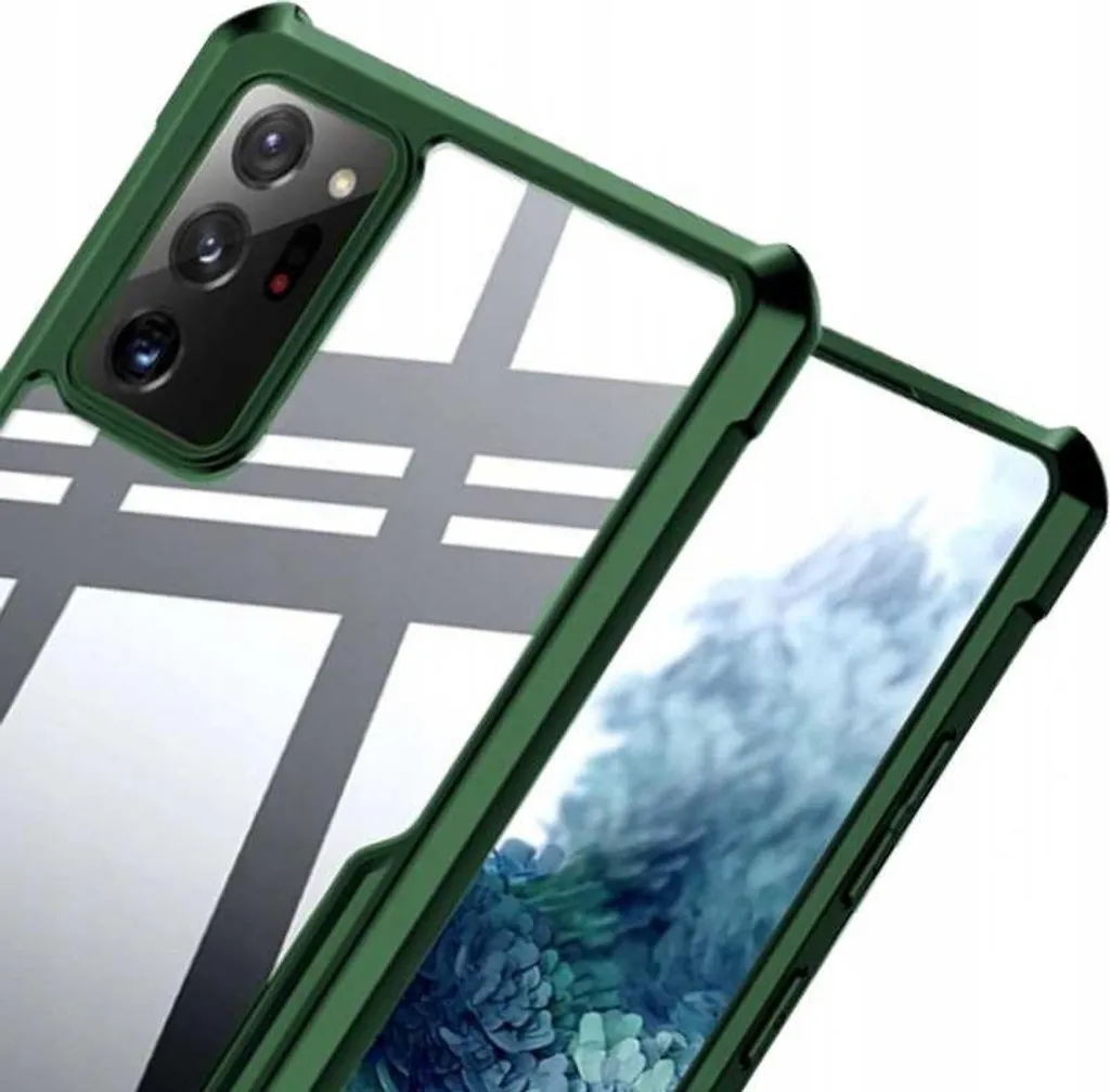 Coque Beetle Galaxy Note 20 Ultra SPACECASE Dos Rigide et Bords Verts - 3