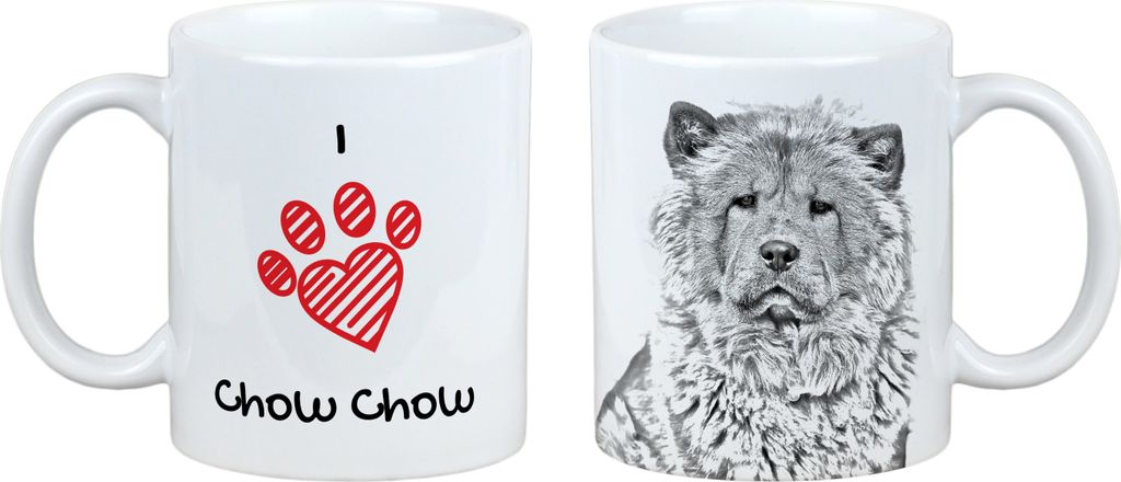 Chow Chow - Tasse mit Hund, entzückende Tasse mit Grafik, Geschenk mit Ihrem Foto von der Marke Art-Dog