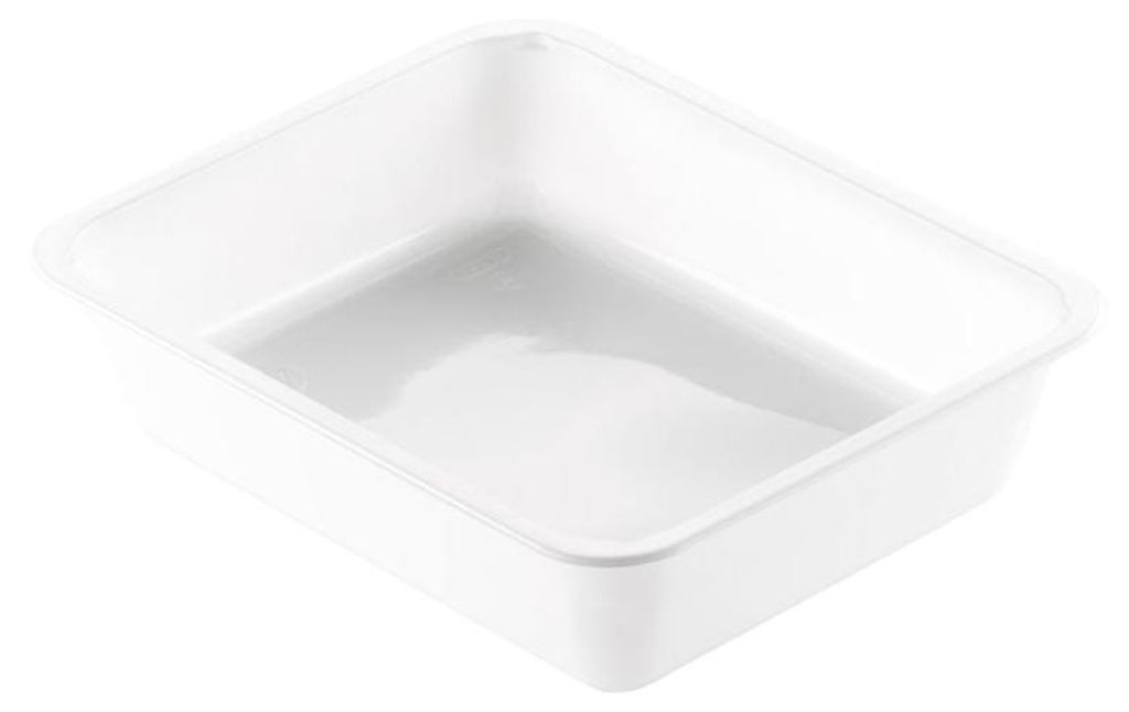 270x DUNIFORM CPET-Schale 225 x 175 x 54 mm Weiß ungeteilt