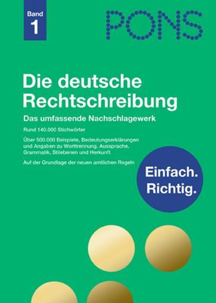 PONS Die deutsche Rechtschreibung: Ausgabe für Rheinland-Pfalz