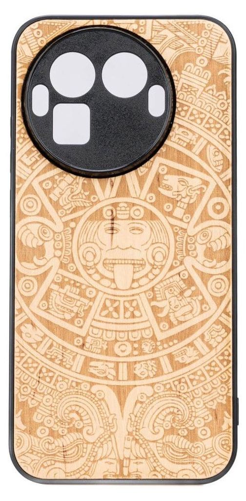 Holzhülle für Realme GT 8 Pro, Bewood Aniegre Aztekischer Kalender