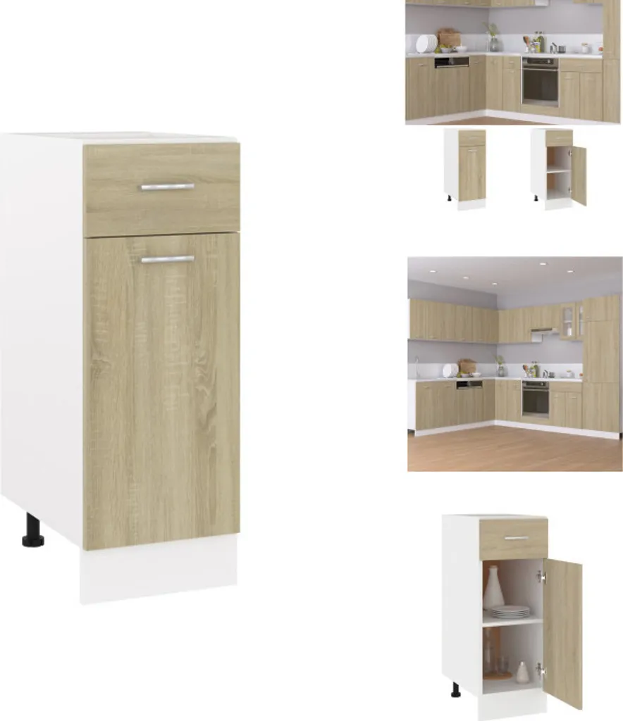 Cassettiera Cucina 30cm vidaXL Rovere Sonoma - Arredo Salvaspazio