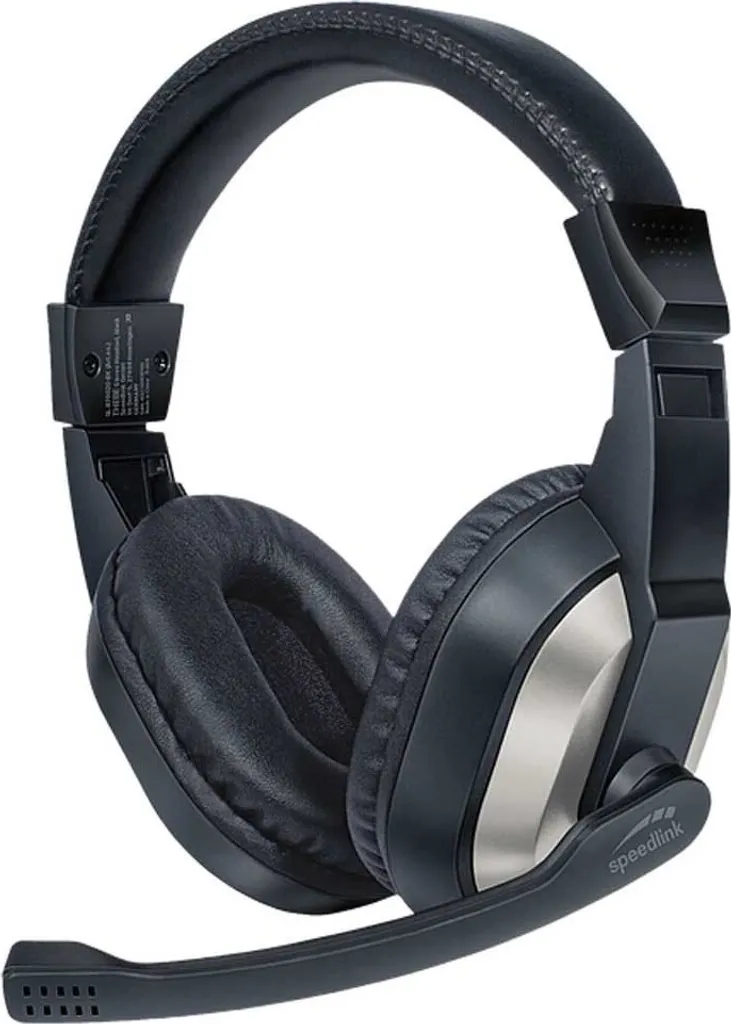 Casque Stéréo avec Micro Speedlink THEBE Noir - Audio Haute Clarté PC