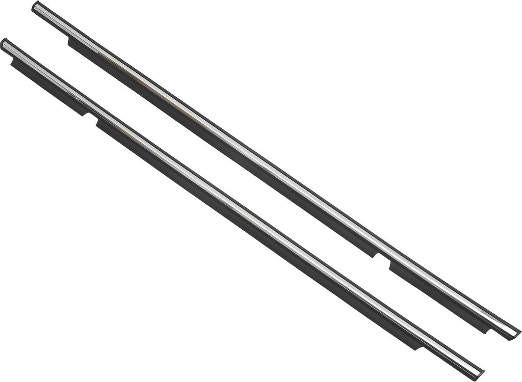 Fensterdichtung, Fensterschutzleiste, für Lexus GX470 2003-2009, PVC, hinten links & rechts, Nr. 7572260080/7572160080, Schwarz Silberfarben, 2 St...