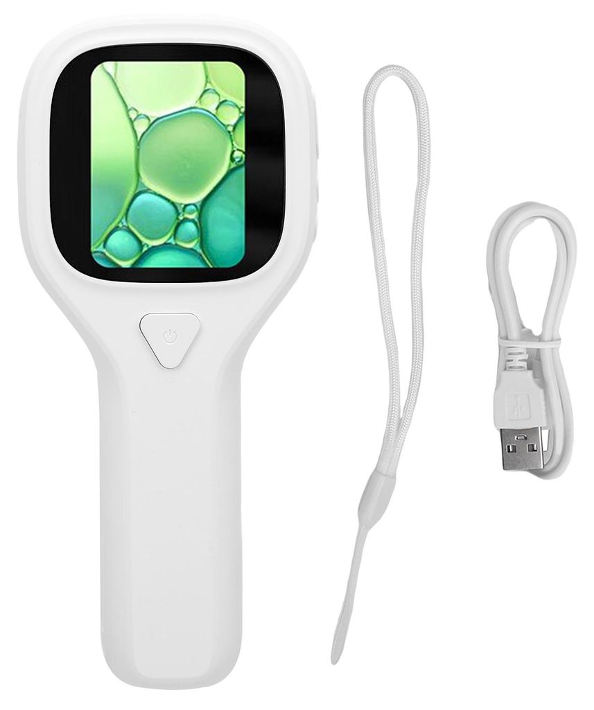 500-fache digitale Mikroskop-Handkamera, 2 MP, 2-Zoll-Bildschirm, tragbare Lupe mit 6 LED-Leuchten für pädagogische Geschenke für Kinder