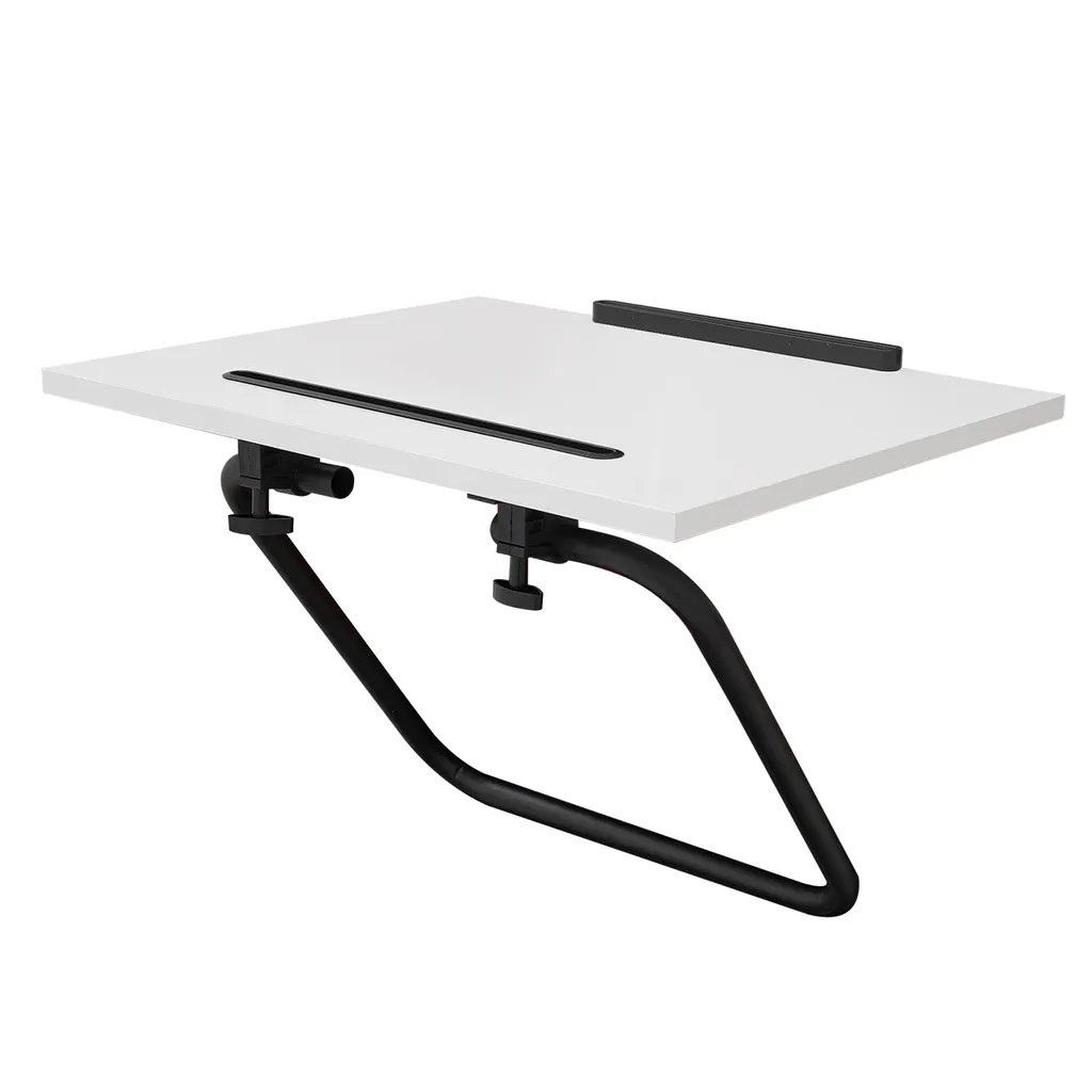 Support Ordinateur Portable Réglable Blanc - Support Pliable Ergonomique - 5