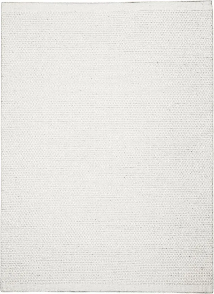 Tapis moelleux Wooly Dreamscape 160x160 cm blanc naturel texture douce