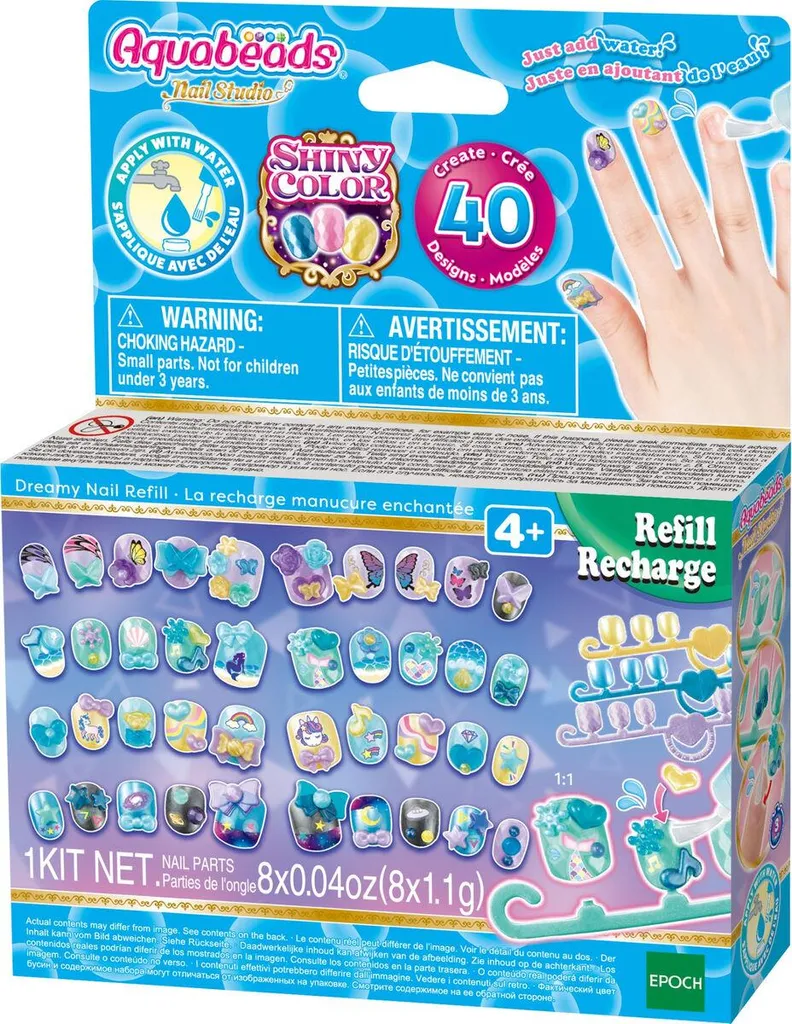 Jeu de Manucure Aquabeads 35009 pour Activité Créative et Beauté