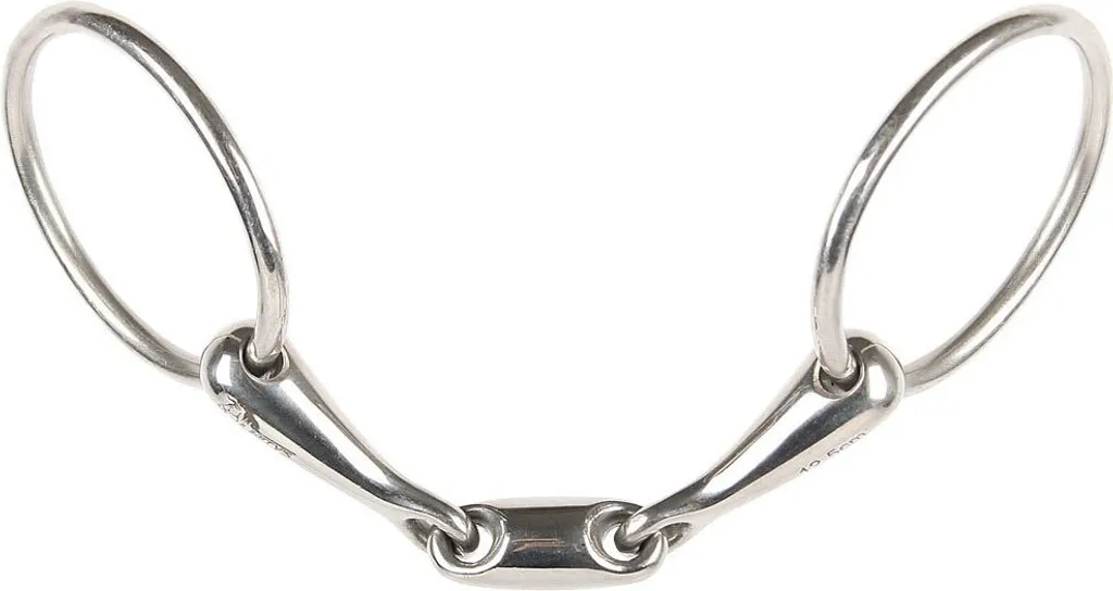 Mors à Anneaux Double Brisure Harry's Horse 16mm Embout Ovale Argent