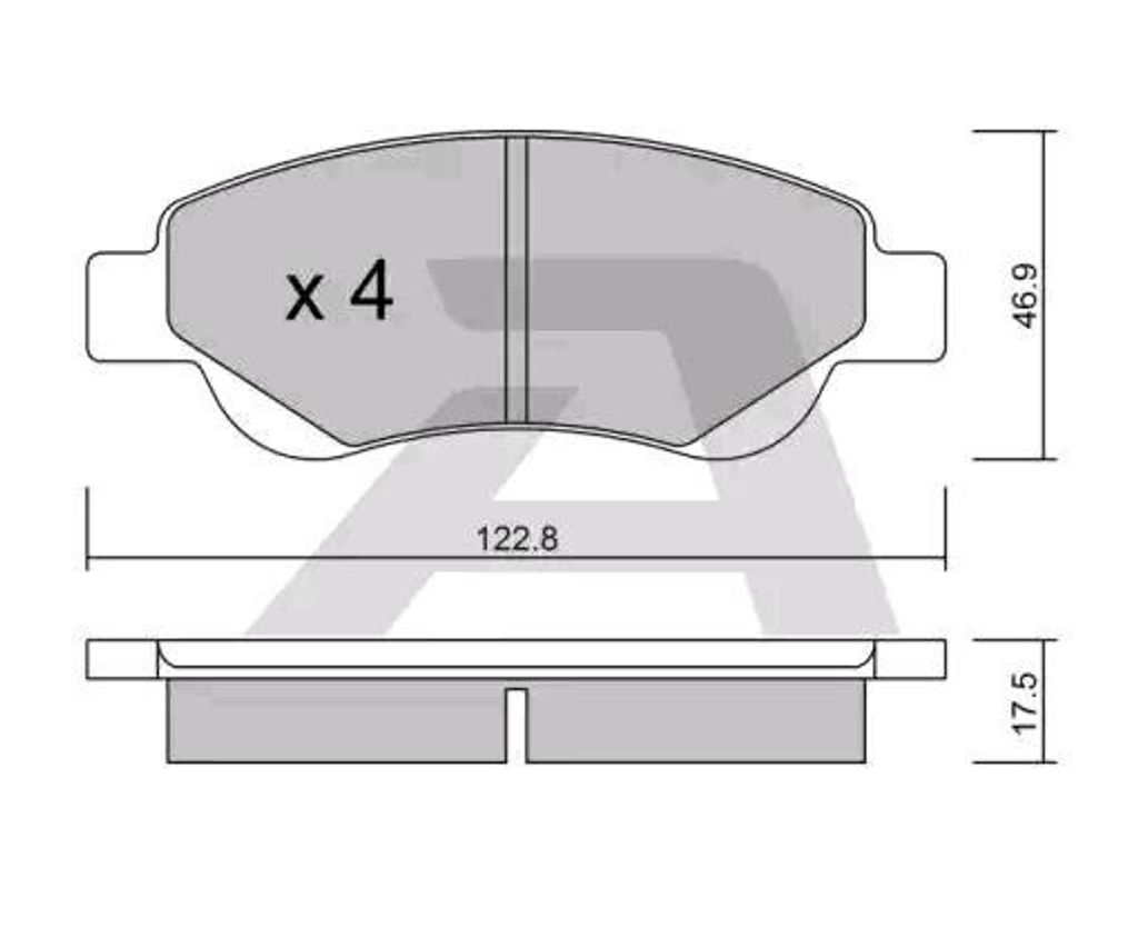AISIN Bremsbeläge Satz Vorne Bremsklötze für TOYOTA AYGO (WNB1, KGB1) BPTO-1008