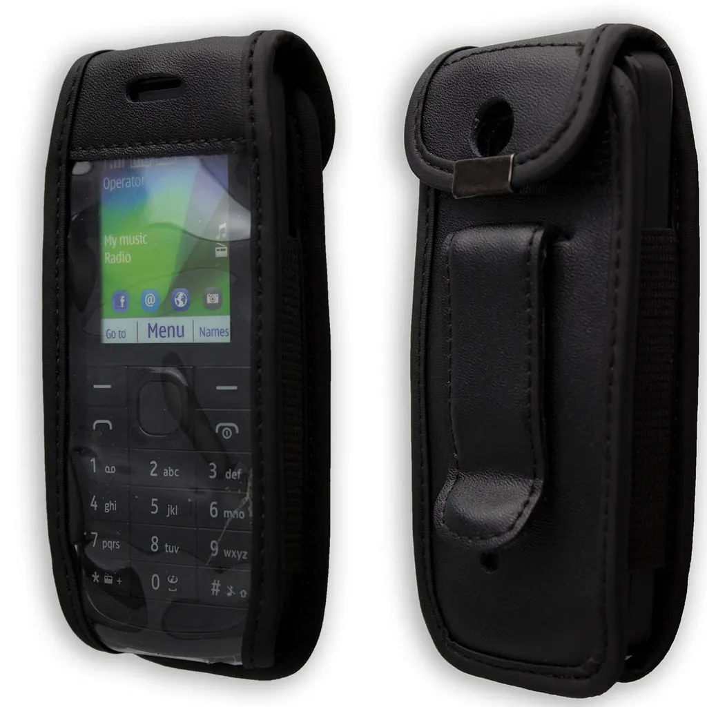 Cover caseroxx Nokia 112 Vera Pelle: Protezione Outdoor con Clip - 3