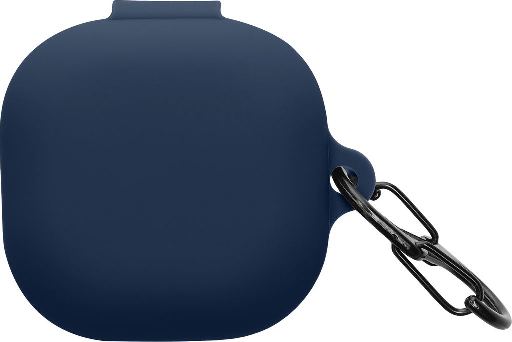 kwmobile Hülle kompatibel mit Samsung Galaxy Buds FE Kopfhörer - Silikon Schutzhülle Etui Case Cover Schoner in Dunkelblau