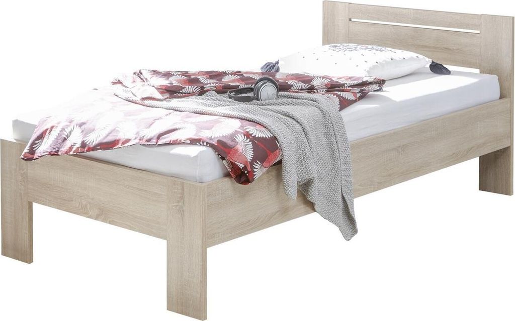 Bett Bettgestell Ehebett Bettanlage Futonbett "Saturn I" Eiche Sonoma