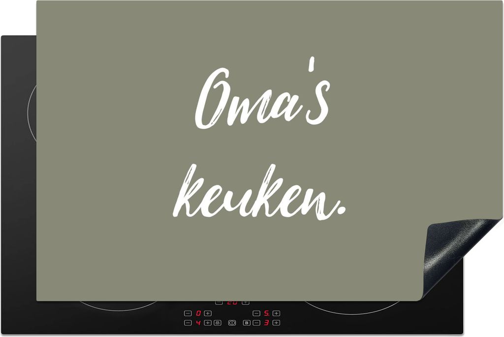 KitchenYeah Herdabdeckplatte Zitate - Sprichwörter - Großmutters Küche - Küche , 81x52cm, Küche Deko, Glaskeramikfeld Herdabdeckung, Abdeckp...