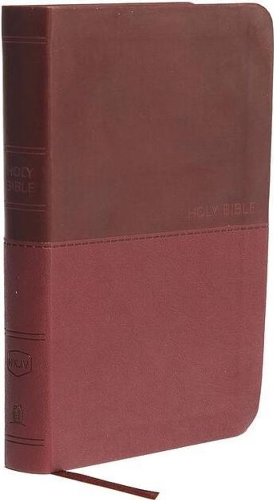 NKJV, Value Thinline Bible, Compact, Imitation Leather, Burgundy, Red Letter Edition