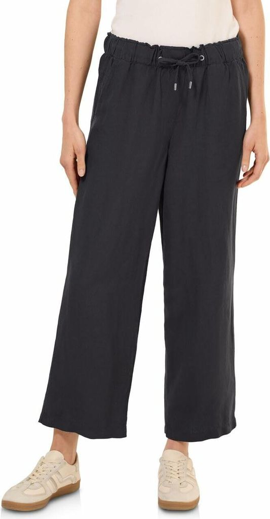 Cecil Damen Stoffhose mit weitem Bein, elastischem Bund und Kordelzug
