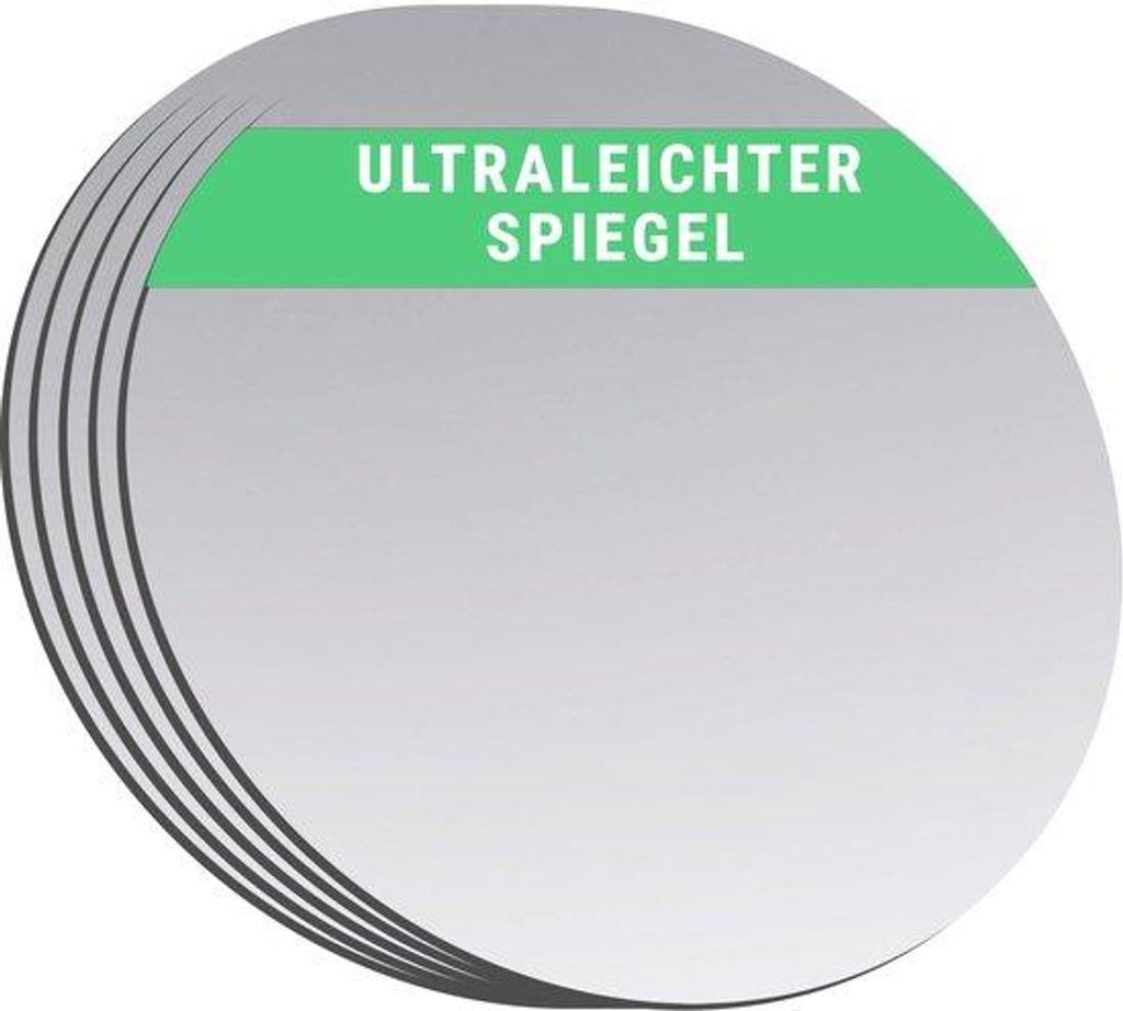 Doppel-Seitiger Acryl-Spiegel, ideal für Basteln, Kinder, Dekoration, DIY, Portemonnaie, Kosmetik, Taschen – 7,0 cm (rund), 5 Stück