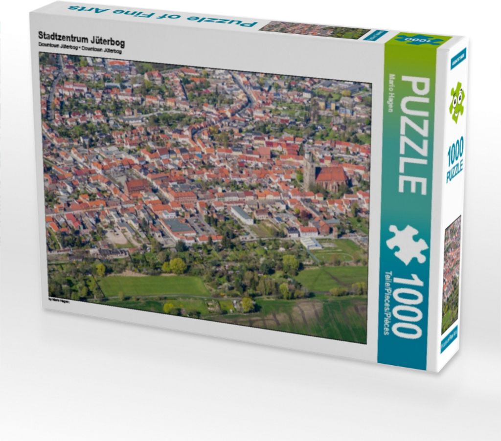 Calvendo Stadtzentrum Jüterbog 1000 Teile Puzzle quer 640x480mm, Hagen Mario; 7459024