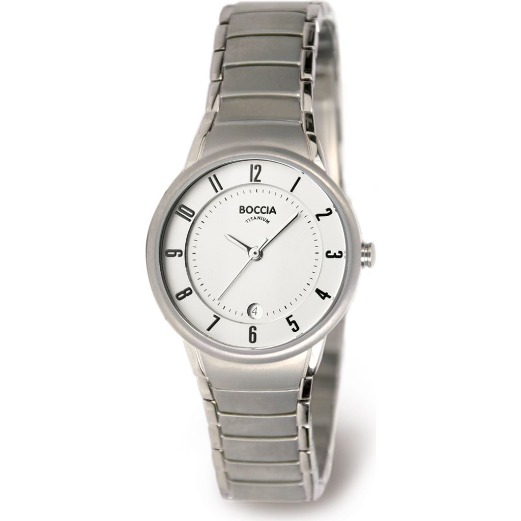 Boccia Uhr - Damenuhr Reintitan mit Saphirglas - 3158-01