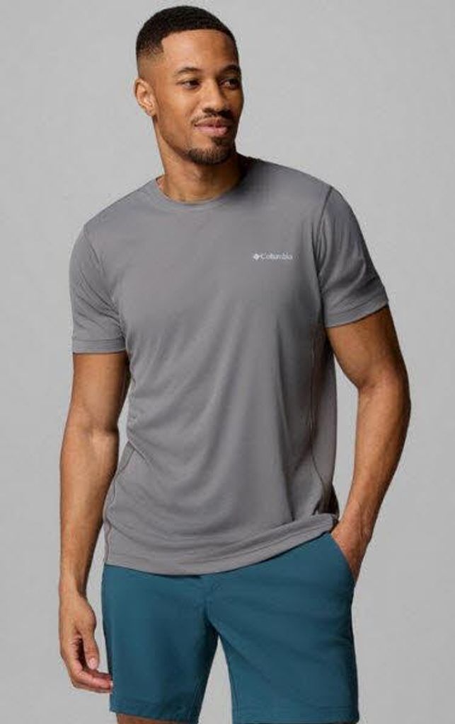 Columbia Zero Rules Light SS Crew Herren T-Shirt Grau L