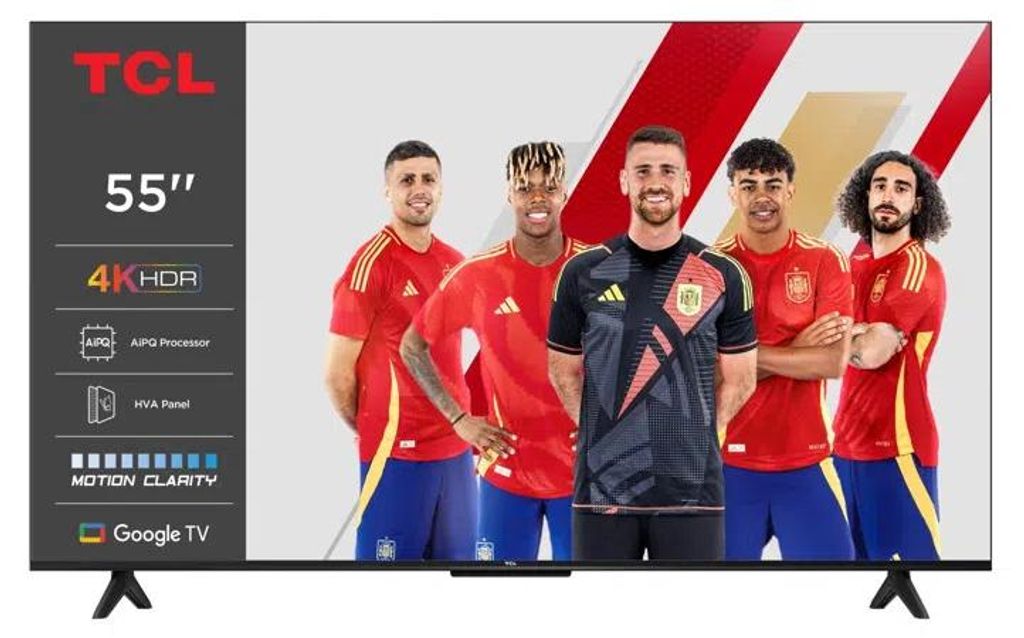 TCL P61 55P61K TV 139,7 cm (55") 4K Ultra HD Smart TV Wi-Fi Immagine del prodotto 