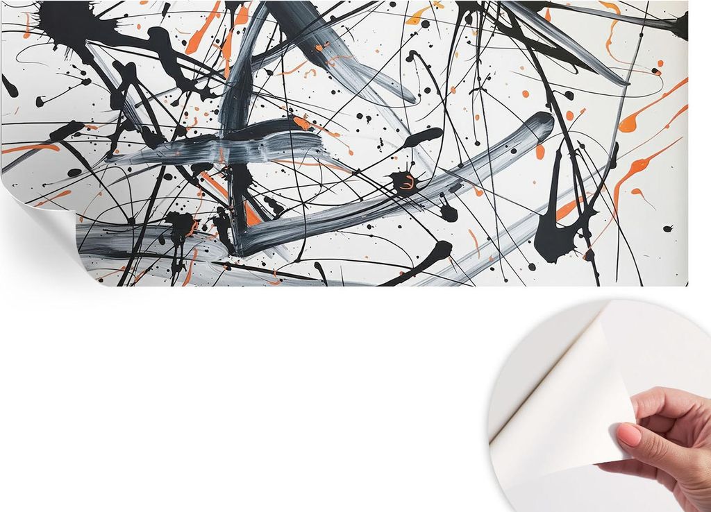 Selbstklebende Wandtapete - Dekorative Tapete für Wohnzimmer - Klebefolie für Wandbilder - Tapetenfolie für Wanddekoration - 208x146 cm - Energi...