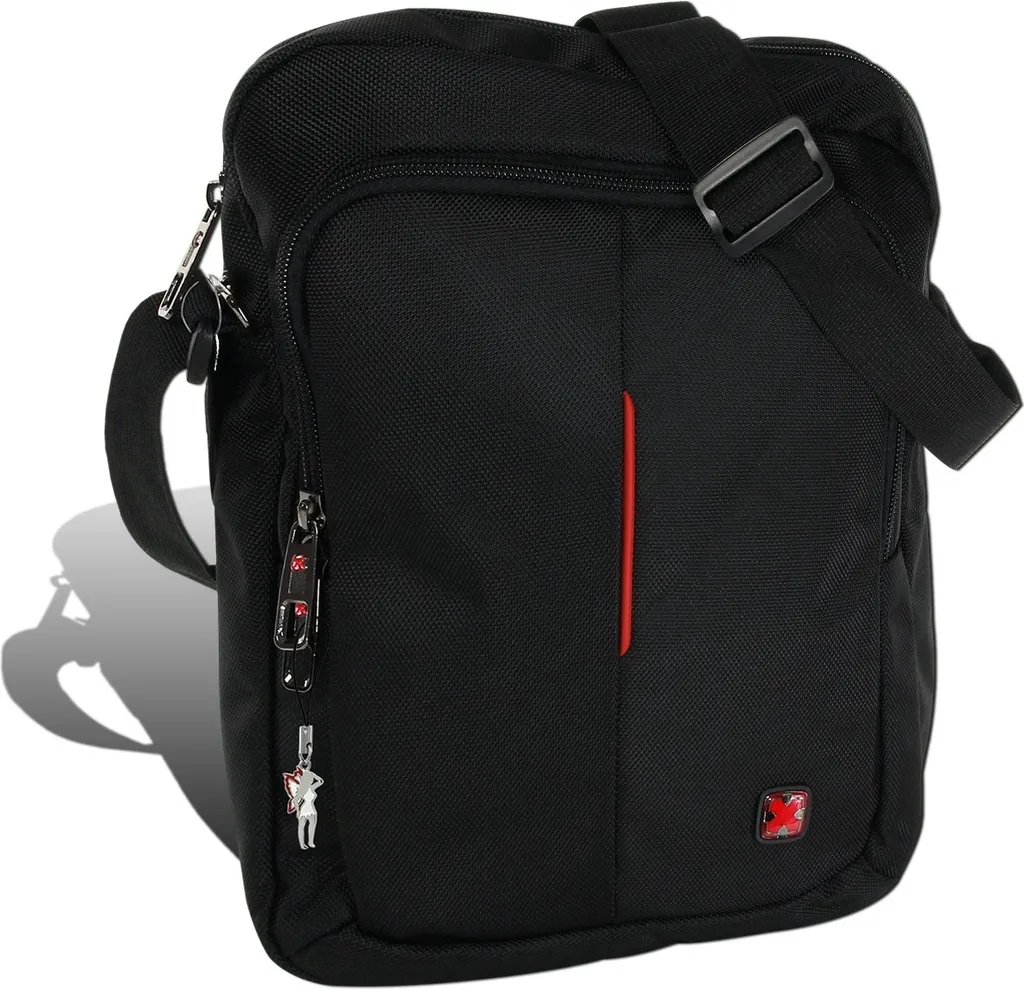 Borsa messenger nera Travel N Meet bag poliestere D2OTD4207S