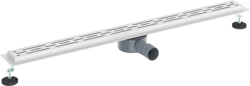 Canalina di Scarico Doccia 100 cm Sifone 360° | Acciaio e Vetro vidaXL