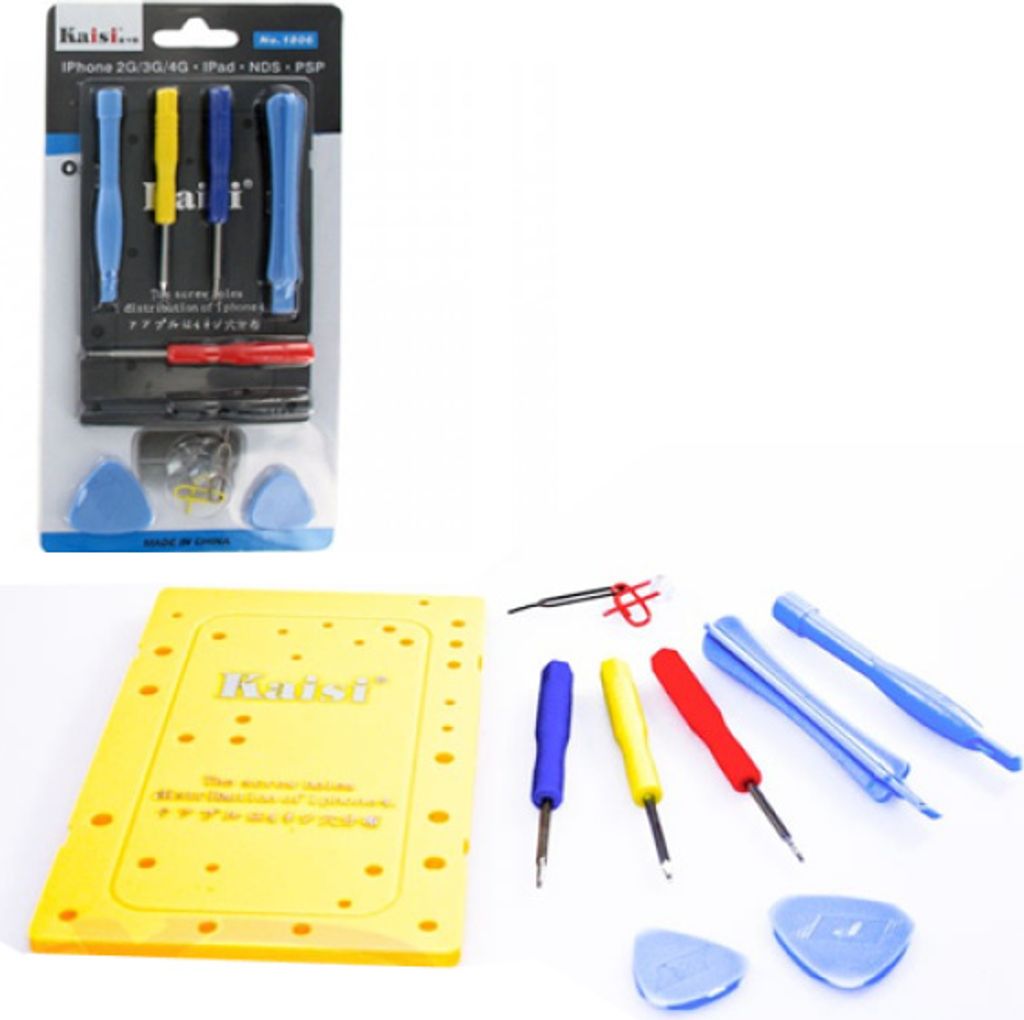 Kaisi Werkzeug Reparatur Set 10-Teilig für iPhone, MacBook, Samsung, Xiaomi, Hauwei mit Pentalobe 5-Stern Torx (swr)