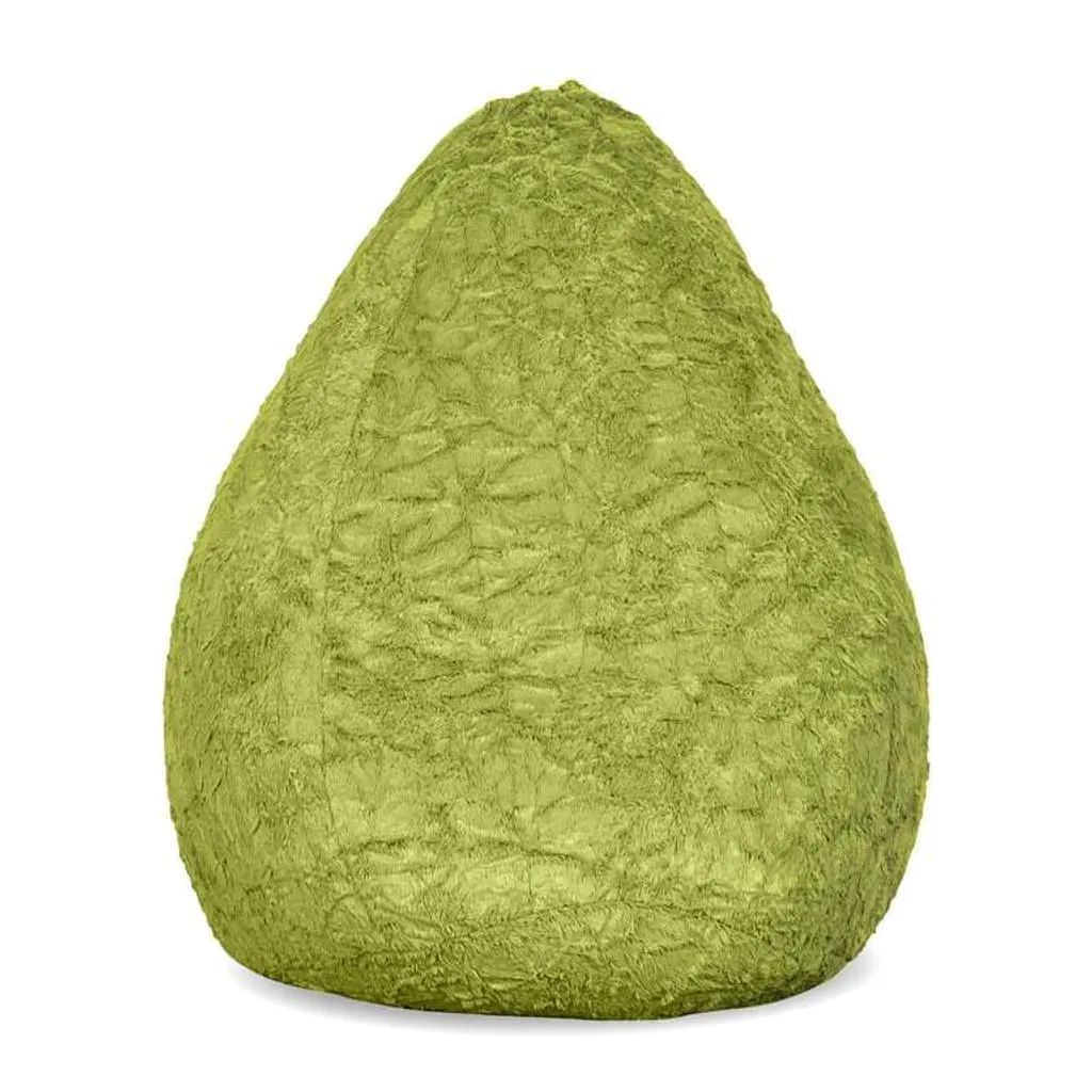 Pouf de lecture vert pour chambre et salon, coin détente en velours 120L