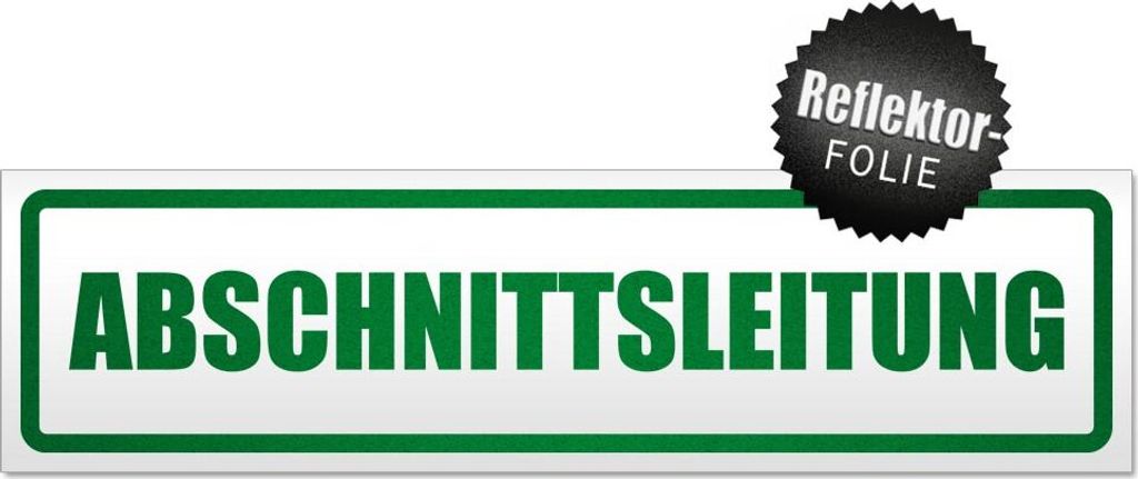 Abschnittsleitung Magnetschild Schild magnetisch