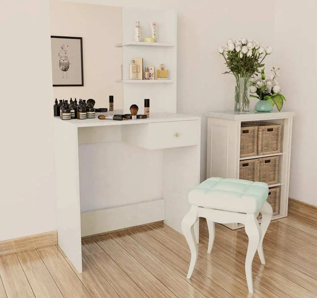 Comodino Bianco in Legno 141cm: Atmosfera e Relax The Living Store