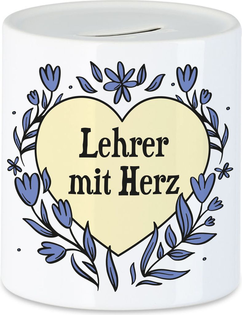 Lehrer mit Herz Spardose Geschenkidee Zum Danke Sagen Bester Lehrer