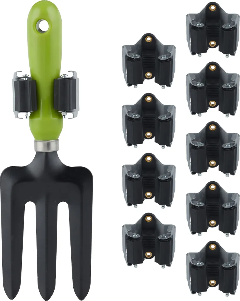 Organizzatore Parete Relaxdays 100 Ganci Acciaio - Supporto Attrezzi
