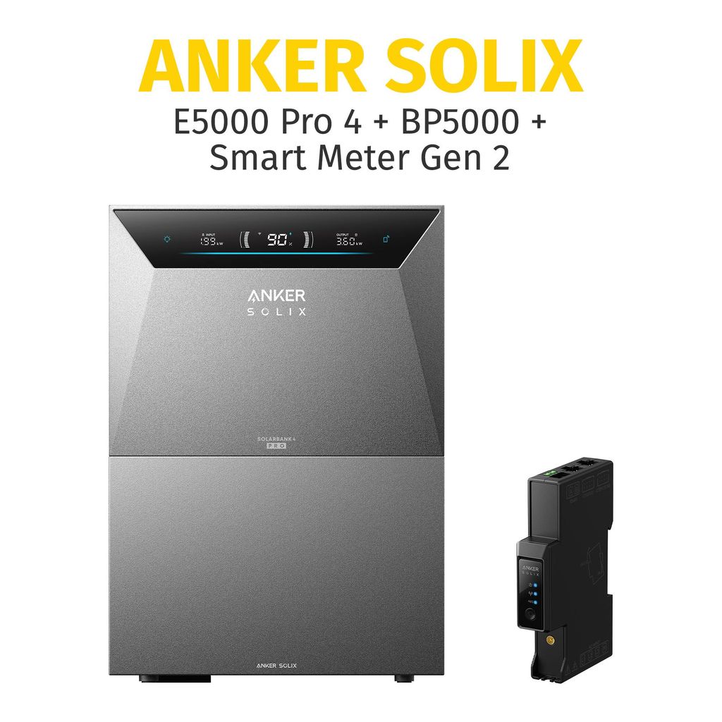 Anker SOLIX Solarbank 4 E5000 Pro mit 1× BP5000, mit Smart Produktbild 