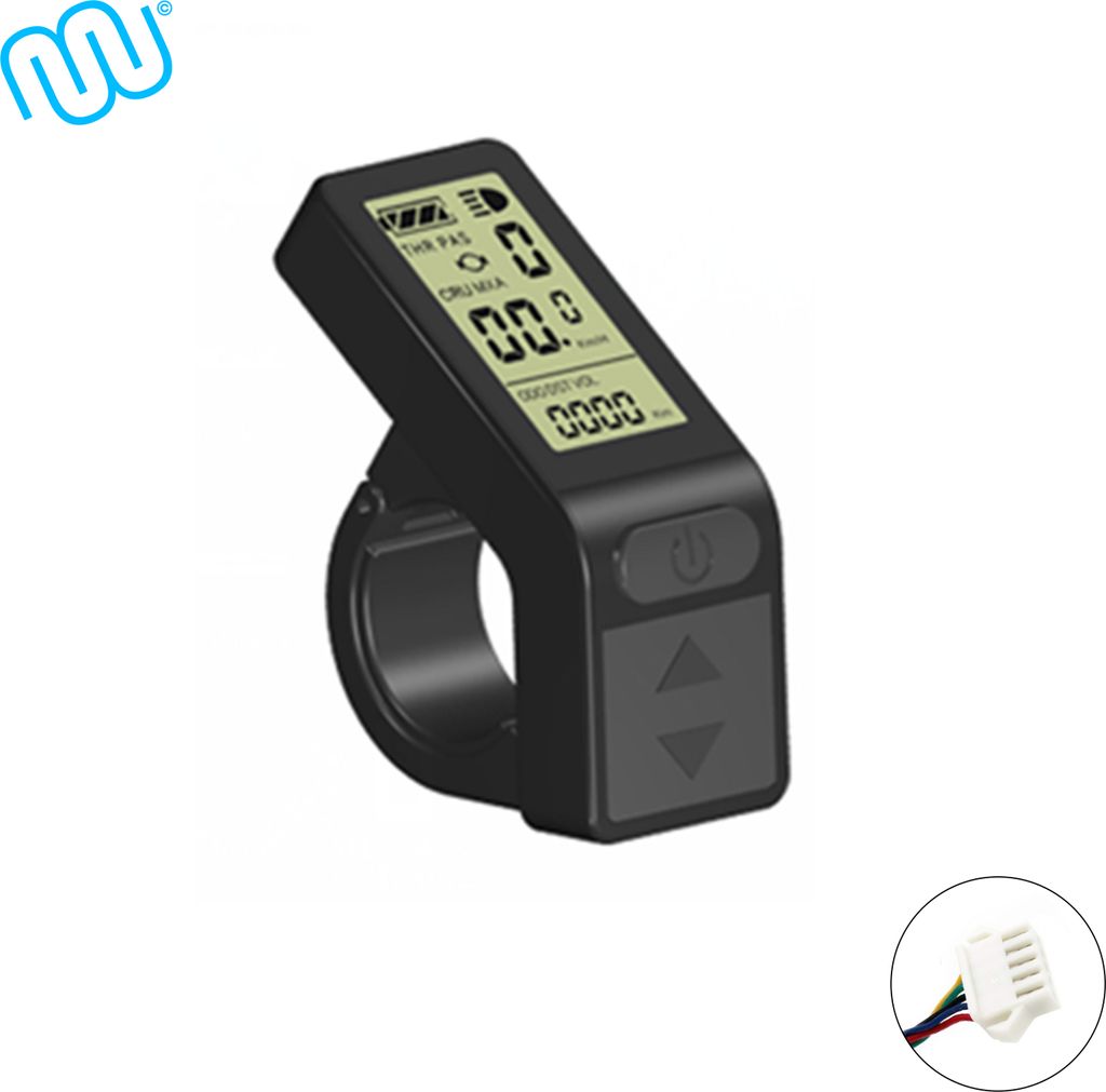windmeile | Display KT-LCD4, Professional, JST 5 Pin, Bordcomputer, LCD-Display, E-Bike, Elektrisches Fahrrad, Pedelec, 24V/36V/48V