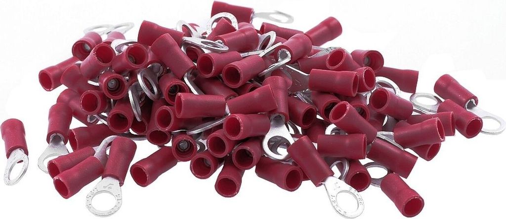 Kabelverbinder / 5mm Stecker Auge Ring 100 Stück für Roller Moped Mofa Universal