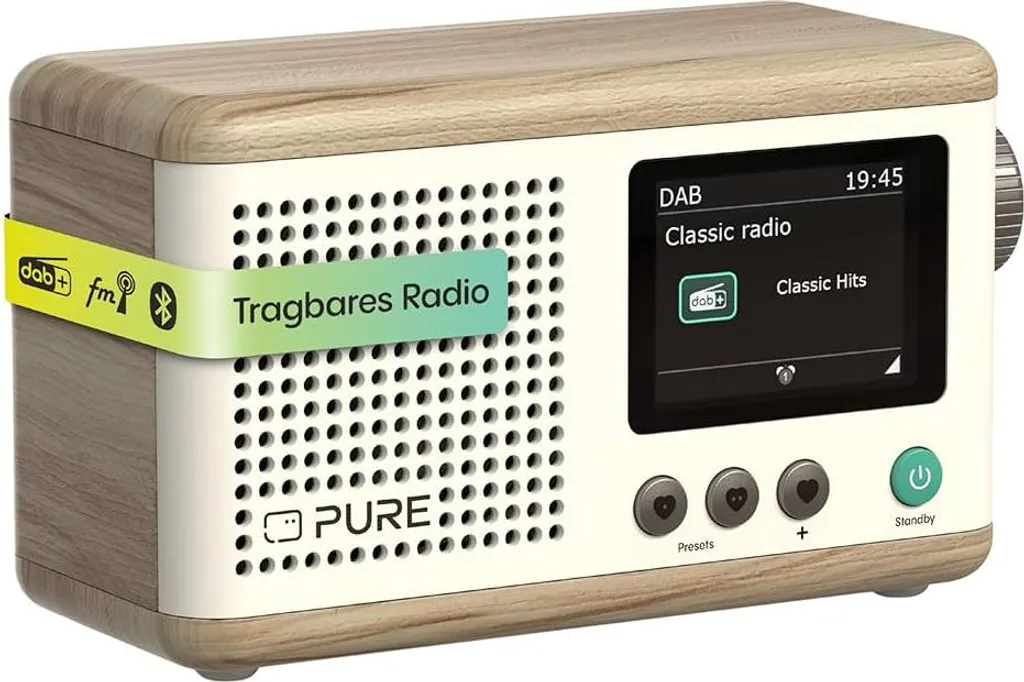 PURE Classic Stereo Mini Coton White : Fini les Radios au Son Nasillard