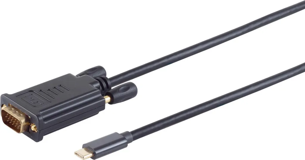 Câble shiverpeaks USB-C vers VGA Mâle 1m 10-59025 pour Moniteur Externe