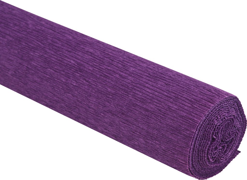 Werola Floristen Krepppapier farbfest 50 cm x 250 cm 128 g/qm Bastelpapier Dunkellila