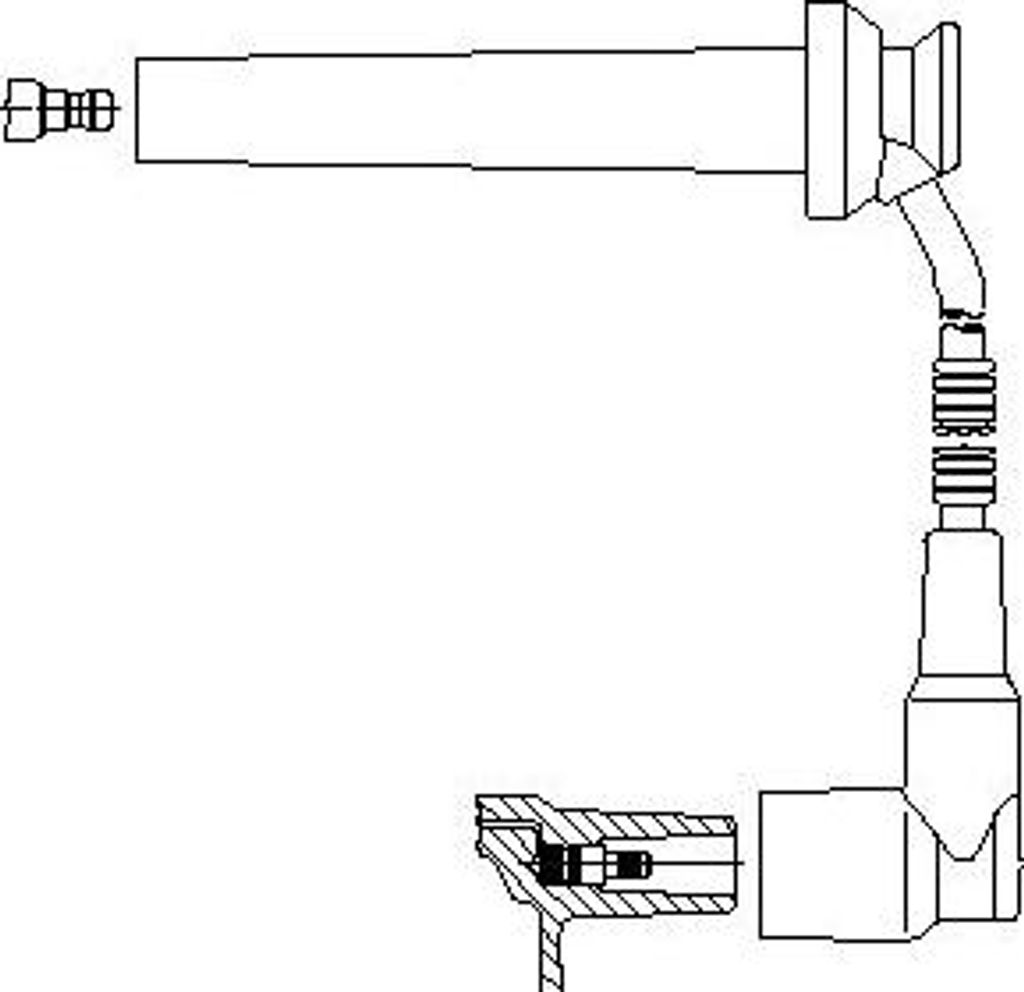 BREMI 8A15E64 Zündkabel OE 4434842 kompatibel mit Mondeo