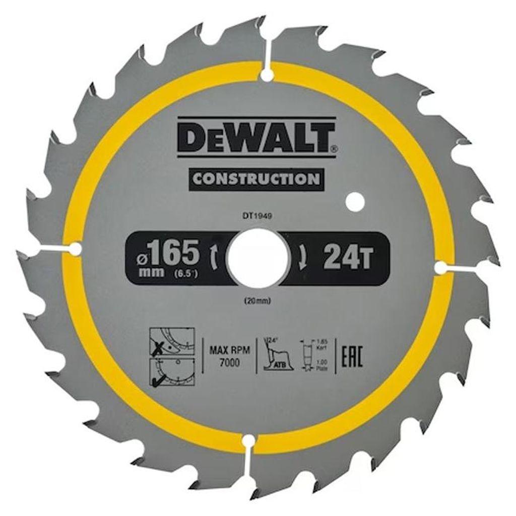 Lame de scie circulaire portative DEWALT Carbure Image du produit 